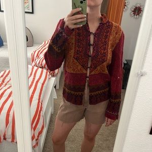 Funky button up sweater